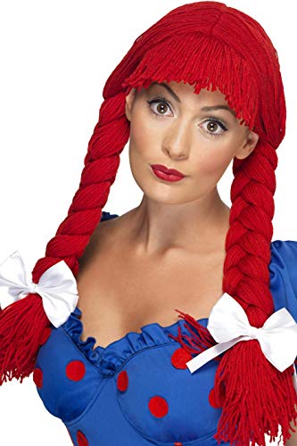 Smiffys Rag Doll Wig - Red