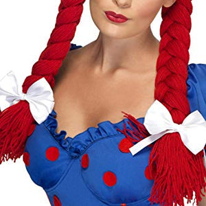 Smiffys Rag Doll Wig - Red