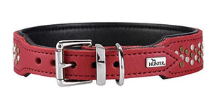 Collar Basic Rivellino, 47 Coated Split Leather Red/Black | Hunter