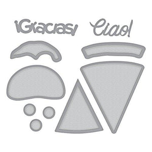 Spellbinders Die D-Lites Party Food Etched/Wafer Thin