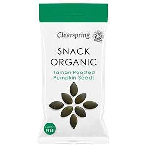 Clearspring Snack Organic Tamari Roasted Pumpkin Seeds, 30g