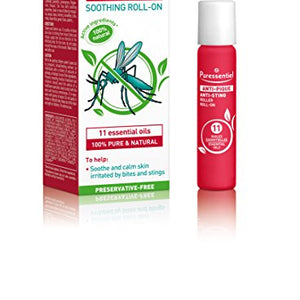 Puressentiel Anti-Sting Soothing Roll-on 5 ml - Bite & Sting from mosquitoes, bees, insects - 100% pure & natural essential oils with soothing properties, non phototoxic