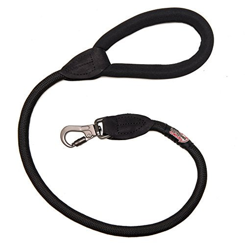 Long Paws Comfort Collection Rope Lead 75Cm / 30In All Black