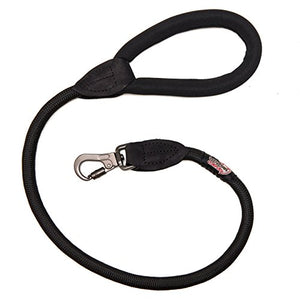 Long Paws Comfort Collection Rope Lead 75Cm / 30In All Black