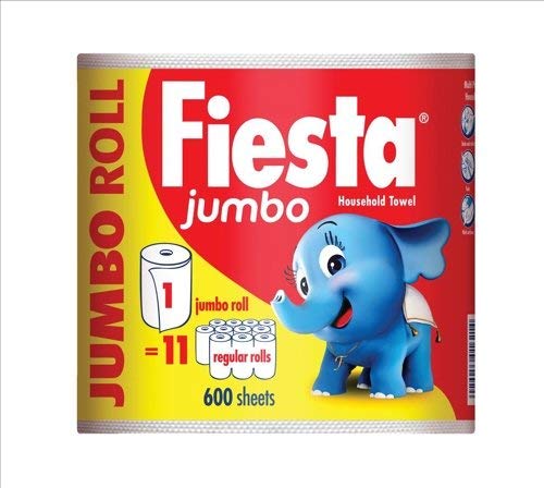 Fiesta Jumbo Kitchen Towel - 1 Roll (Total 600 Sheets)