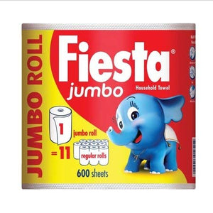 Fiesta Jumbo Kitchen Towel - 1 Roll (Total 600 Sheets)