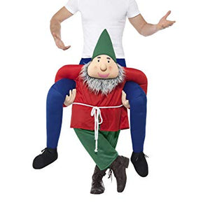 Smiffys 48818 Piggyback Gnome Costume, Green, One Size