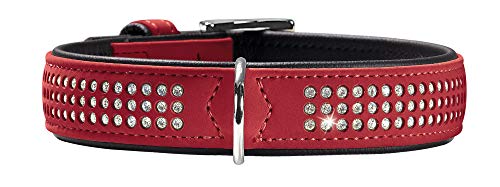 Collar Softie Triluxe 55 Nickel Artificial Leather Red/ Black | Hunter