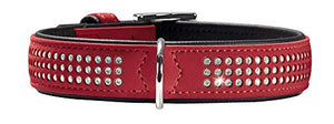 Collar Softie Triluxe 55 Nickel Artificial Leather Red/ Black | Hunter