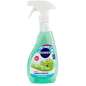 Ecozone Anti-Bacterial and Anti-Viral Multi-Surface Cleaner 500 ml (Pack of 3)