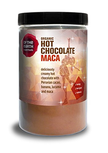 Of The Earth Superfoods Organic Naturally Hot Chocolate with Maca 180g (Pack of 3)