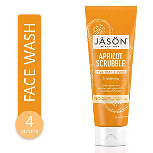 Jason Natural Products Apricot Scrubble Face Wash, 113 g