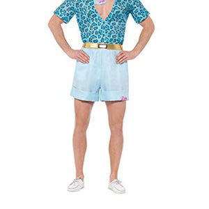 Smiffy's 42979M Officially Licensed Barbie, Safari Ken Costume Dress, Blue, M-Size 38"-40"