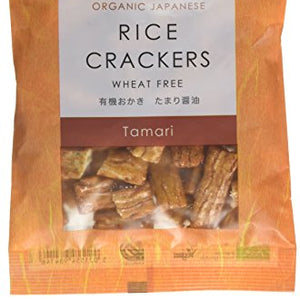 Clearspring Organic Japanese Tamari Rice Crackers, 50g (Pack of 6)