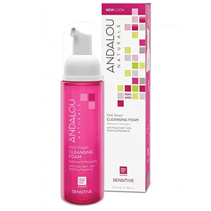 Pack of 2 x Andalou Naturals Cleansing Foam - 1000 Roses - 5.5 oz