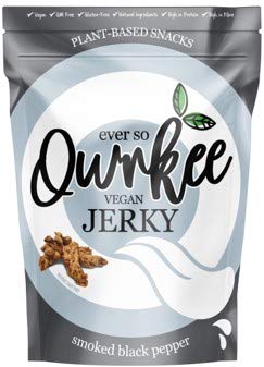 Qwrkee Vegan Jerky Smoked Black Pepper 70g (Pack of 4)