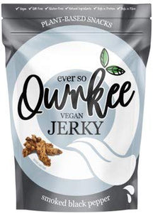 Qwrkee Vegan Jerky Smoked Black Pepper 70g (Pack of 4)