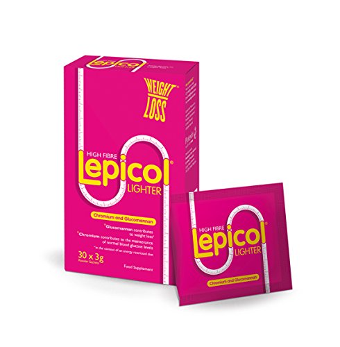 Lepicol Lighter – High Fibre, Natural Weight Loss Supplement containing Glucomannan, Chromium and Psyllium Husk