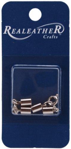 Silver Creek End Cap & Clasp 3mm 2/Pkg: Silver