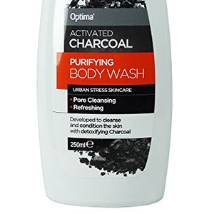 Optima Charcoal Body Wash, 250 ml