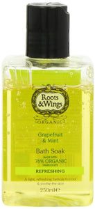 Roots & Wings Organic Refreshing Grapefruit and Mint Bath Soak 250ml