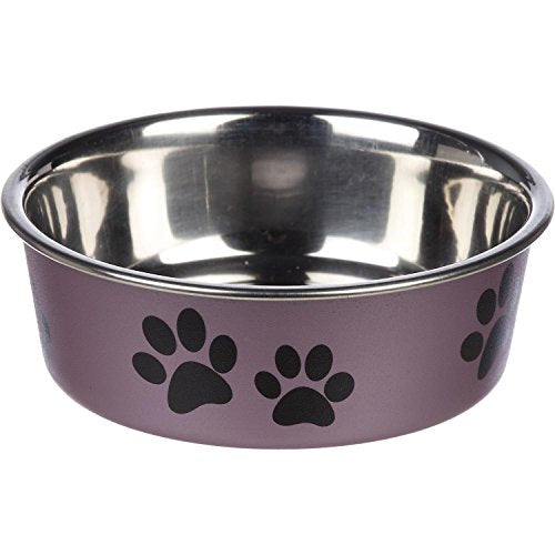 Metallic Bella Bowls Small-Grape | Loving Pet Products