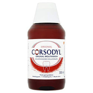 Corsodyl Original Mouthwash 300ml - Pack of 6