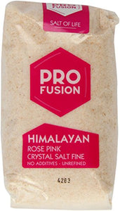 Profusion Organic Himalayan Rose Pink Salt Fine 500g (Pack of 4)