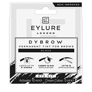 Eylure DYBROW Eyebrow Dye Kit - Black (Packaging may vary)