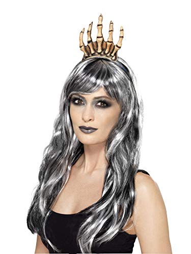 Smiffys Women's Voodoo Skeleton Bone Halloween Crown