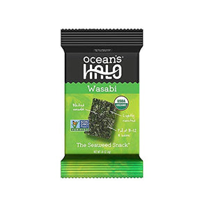 Ocean's Halo Wasabi Organic Seaweed Snack 4g (Pack of 12)