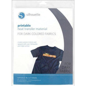 Silhouette HEAT-PRINT-DK Printable Heat Transfer Material for Dark Fabrics