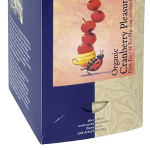 Sonnentor Cranberry Pleasure Fruit Tea 3 g (Pack of 2, Total of 36 Double Chamber Bags)