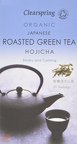 Clearspring Organic Japanese Hojicha Roasted Green Teabags, 40g (Pack of 3)