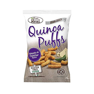 Eat Real Quinoa Jalapeno and Cheddar Flavour Puffs, 113 g, Pack of 12