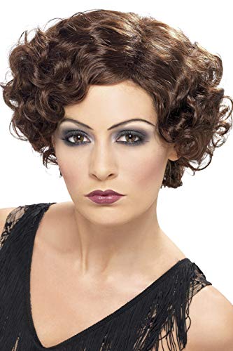 Smiffys 20's Flirty Flapper Wig - Brown