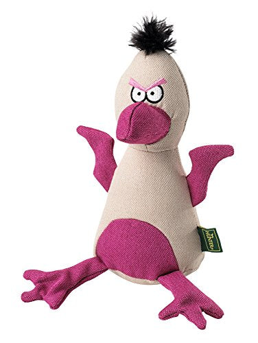 Dog Toy Canvas Bird, Approx. 20 Cm Tan/Pink  Pack Of 3 | Hunter