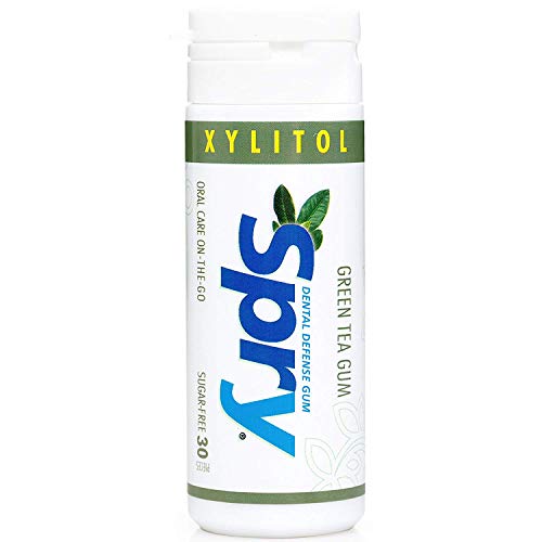 Spry Green Tea Xylitol Gum - Pack of 30 Tablets