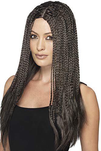 Smiffys Women's 90's Brown Braid Wig, One Size, 45610