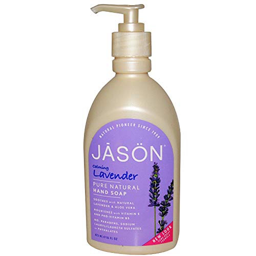 Jason Body Care: Pure Natural Hand Soap, Calming Lavender 16 oz (2 pack)
