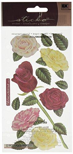 Sticko Vellum Stickers-Roses