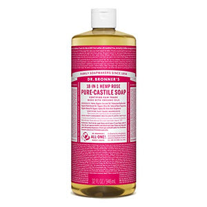 Dr Bronner's 946 ml Organic Rose Castile Liquid Soap