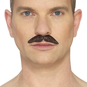 Smiffys 49645 The Professional Moustache, Brown, One Size