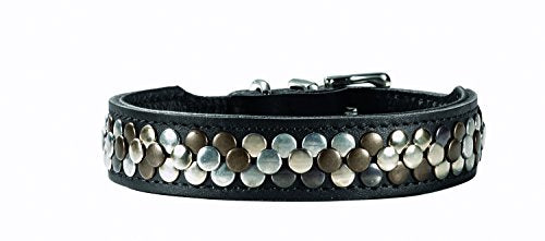 Collar Arizona Gr. 37 Softleather Black/Nappa Bl. 30-34,5 Cm | Hunter