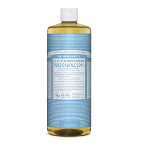 Dr. Bronner's Organic Baby Unscented Pure-Castile Liquid Soap