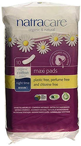 Pack of 1 x Natracare Natural Night Time Pads - 10 Pack
