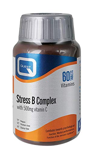 Quest Stress B Complex with 500mg Vitamin C 60 Tablets