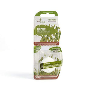 EcoLiving Eco Dental Floss–Vegan Approved, Cruelty Free, No GMO Biodegradable Floss–Organic Tooth Floss–Pure Renewable Eco Floss