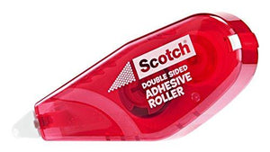 Scotch Double Sided Adhesive Roller.27 Inches x 26 Feet (6061)