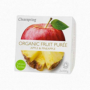 Clearspring Fruit Puree Apple/Pineapple 2 X 100g x 5 (Pack of 5)